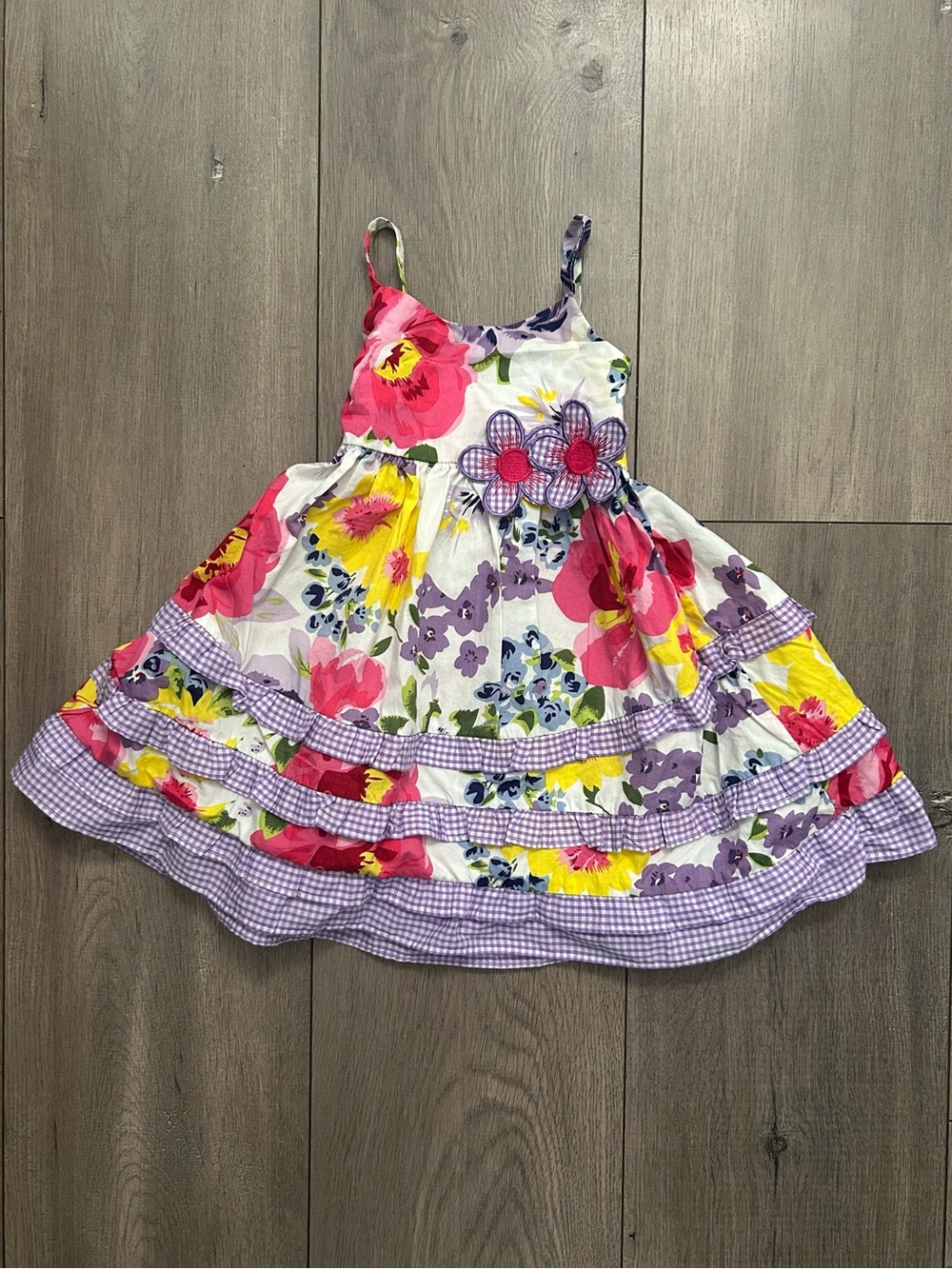 Blueberi Boulevard girls tiered floral sundress - 18 months